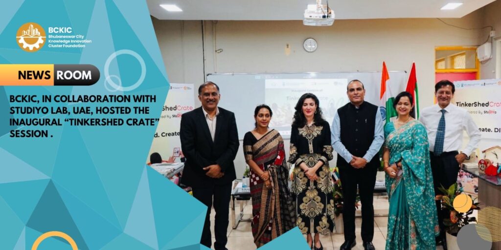 BCKIC, in collaboration with StuDIYo Lab, UAE, hosted the inaugural “Tinkershed Crate” session and a two-day workshop at KIIT International School.