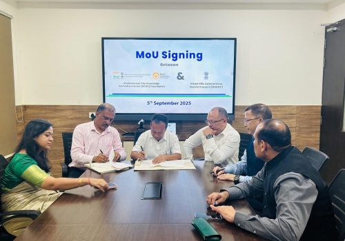 MoU between BCKIC Foundation and KHADC for Sustainable & Resilient Development in Khasi Hills